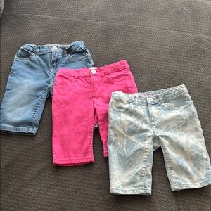 Kids' Colorful Denim Shorts Set